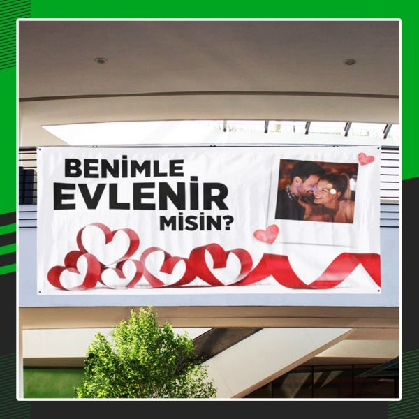 Düzce benimle evlenir misin afişi baskı